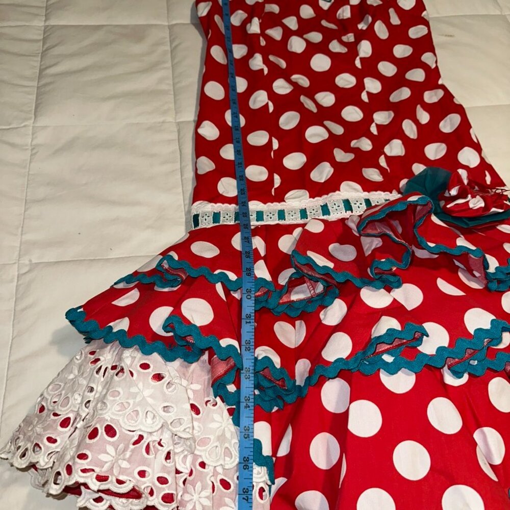 SHORT Flamenco Feria Dress from Southern Spain! - Picture 9 of 10